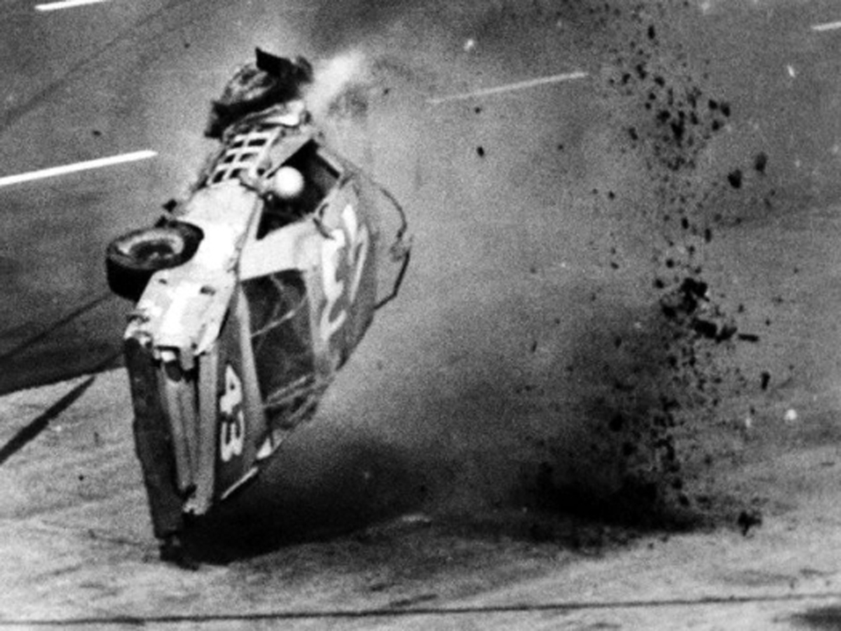 Richard Petty's Car Rolls Over After Crash